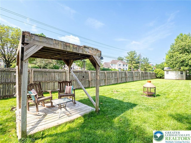 5054 Rainbow Ct, Lower Macungie Twp, PA 18106 - view of yard featuring a deck