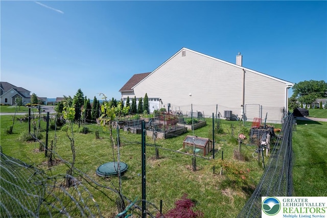222 Danbury Dr, Bushkill Twp, PA 18064 - view of yard featuring a garden and cooling unit
