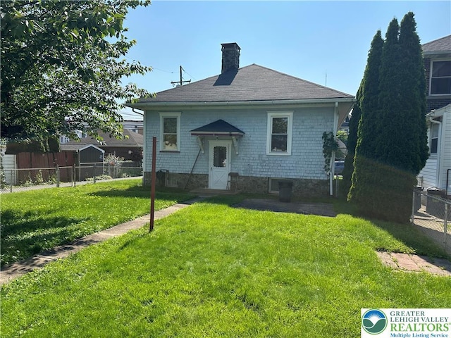 30 S 16th St, Wilson Borough, PA 18042 - back of house with a chimney