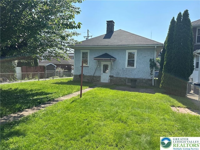 30 S 16th St, Wilson Borough, PA 18042 - rear view of house with a chimney