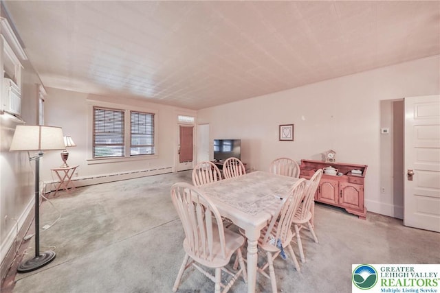 30 S 16th St, Wilson Boro, PA 18042 - dining space featuring a baseboard radiator and baseboards