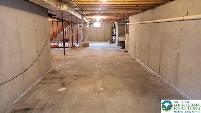 391 W Mayfield Cir, Lower Nazareth Twp, PA 18020 - unfinished basement with stairs