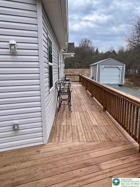 22 Petrarch Trl, Penn Forest Twp, PA 18210 - view of wooden terrace