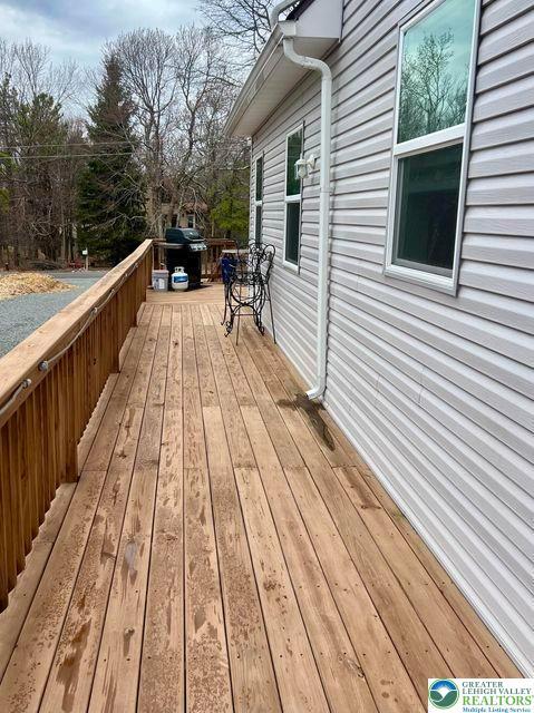 22 Petrarch Trl, Penn Forest Twp, PA 18210 - deck with a grill
