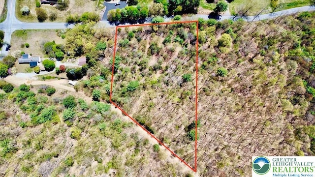 Jefferson St, Franklin Twp, PA 18235 - aerial view of property's location with property boundaries highlighted