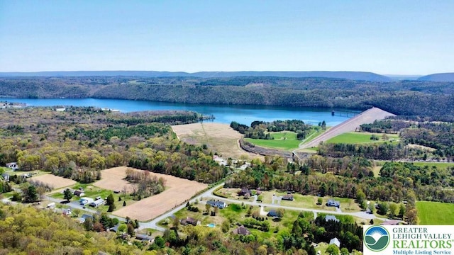 Jefferson St, Franklin Twp, PA 18235 - drone / aerial view of a large body of water and a heavily wooded area