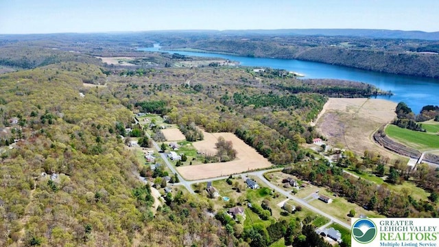 Jefferson St, Franklin Twp, PA 18235 - aerial view of a large body of water and a forest