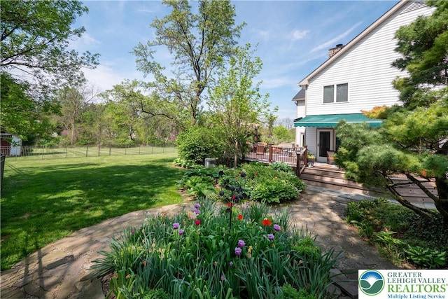 1560 Surrey Rd, Lower Saucon Twp, PA 18015 - view of yard featuring a wooden deck