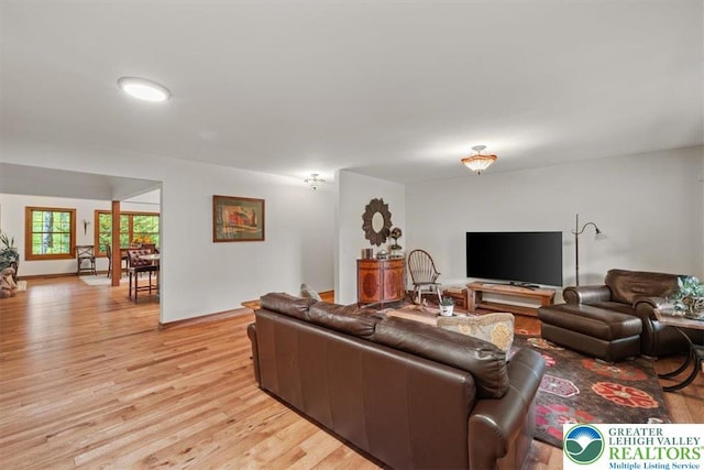 127 Timber Lake Dr, Barrett Twp, PA 18325 - living area with light wood-style flooring