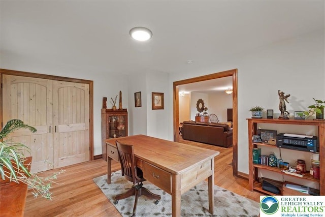 127 Timber Lake Dr, Barrett Twp, PA 18325 - office area featuring light wood finished floors