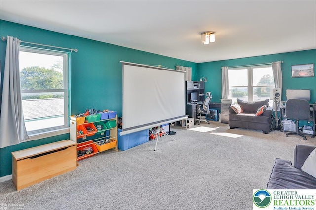 6386 Sullivan Trl, Plainfield Twp, PA 18091 - playroom with a desk and carpet floors