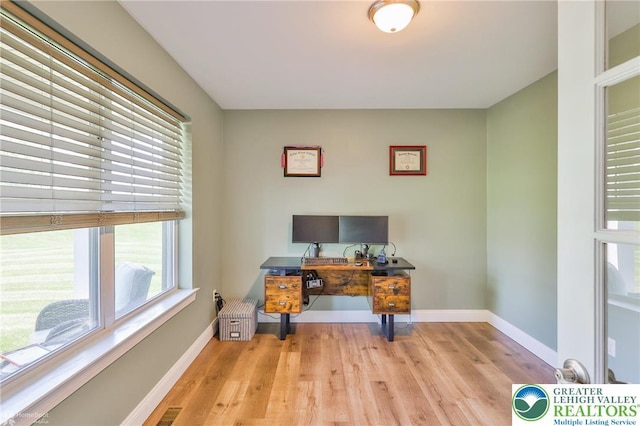 217 E Dell Rd, Moore Twp, PA 18014 - home office featuring wood finished floors and baseboards