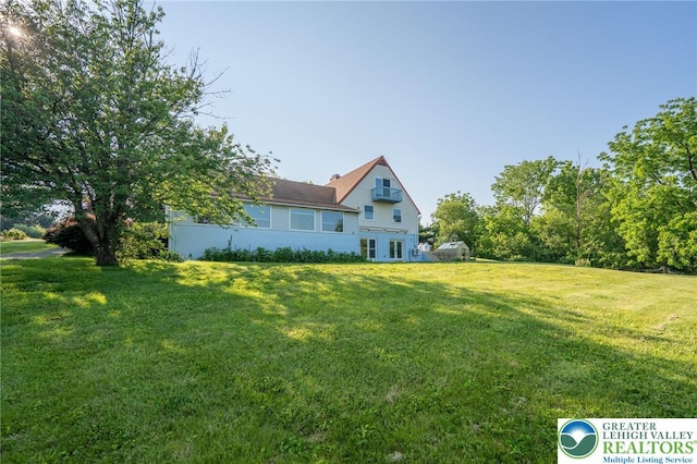 68 Knoll Cir, Boyertown, PA 19512 - view of grassy yard with a wall mounted AC