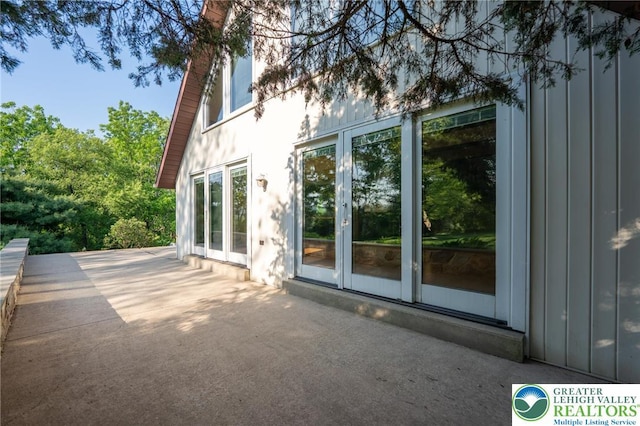 68 Knoll Cir, Boyertown, PA 19512 - view of patio featuring french doors