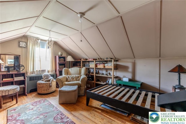 150 Lehigh St, Franklin Twp, PA 18235 - additional living space with radiator, lofted ceiling, and wood finished floors