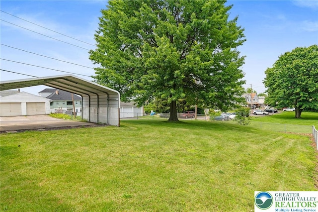 4 Davis St, Luzerne, PA 18706 - view of yard featuring a carport