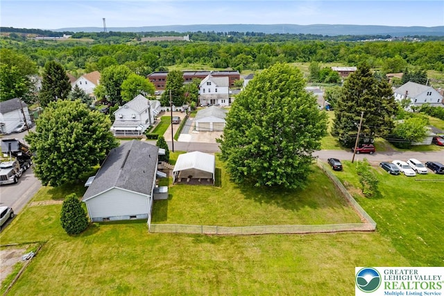 4 Davis St, Luzerne, PA 18706 - aerial view of residential area featuring a forest