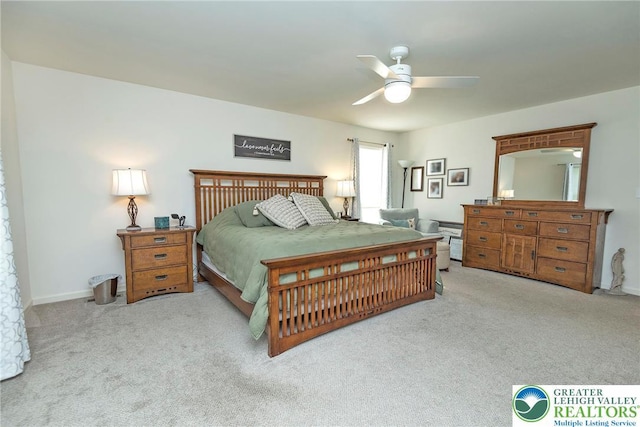 1404 Waverly Ave, Easton, PA 18040 - bedroom featuring carpet, ceiling fan, and baseboards