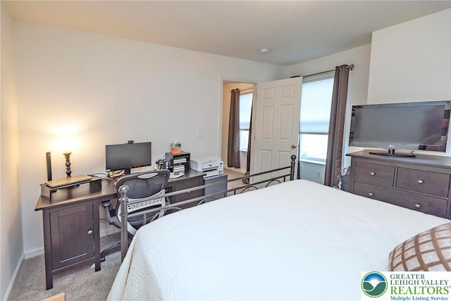 1404 Waverly Ave, Easton, PA 18040 - bedroom with carpet, baseboards, and a desk