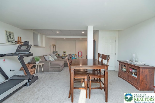 1404 Waverly Ave, Easton, PA 18040 - dining space featuring light carpet and recessed lighting