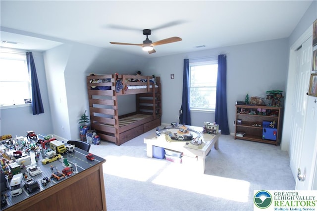 472 Bauer Rd, Moore Twp, PA 18014 - carpeted bedroom with ceiling fan