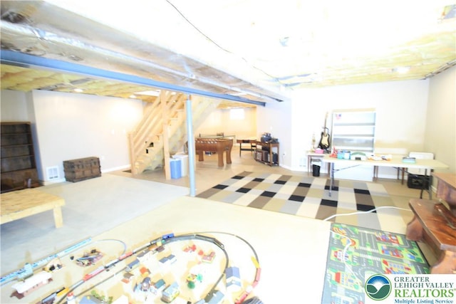 472 Bauer Rd, Moore Twp, PA 18014 - finished below grade area with stairs