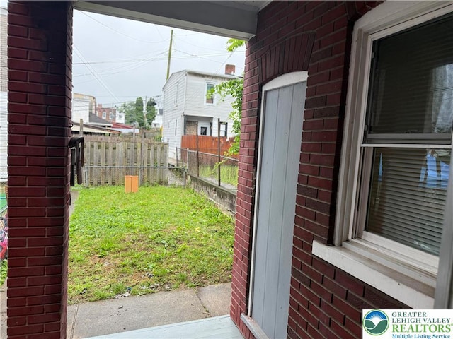 6085 St John St, Allentown City, PA 18103 - doorway with brick wall