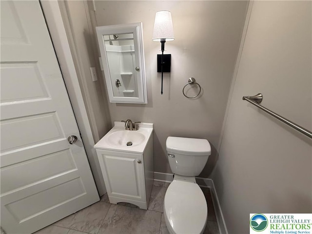 6085 St John St, Allentown City, PA 18103 - half bath with vanity and toilet