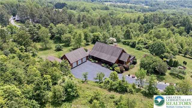 3353 Spring Valley Rd, Washington Twp, PA 18080 - aerial view of property and surrounding area featuring a forest