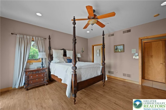 3353 Spring Valley Rd, Washington Twp, PA 18080 - bedroom featuring light wood finished floors, baseboards, and ceiling fan