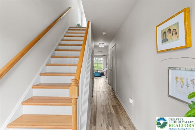 707 Blue Heron Dr, Allentown City, PA 18103 - stairway with wood finished floors