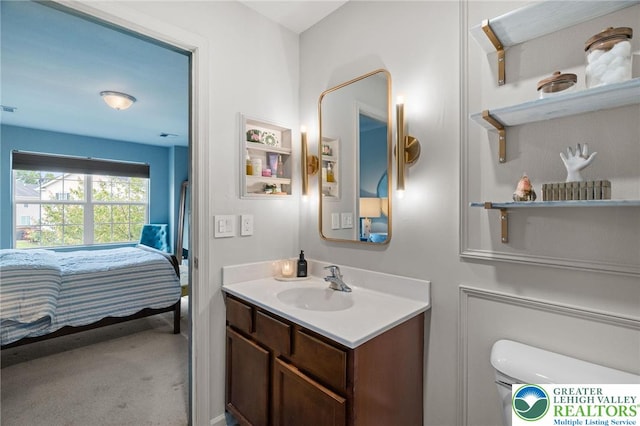 707 Blue Heron Dr, Allentown City, PA 18103 - bathroom featuring vanity, ensuite bathroom, and toilet