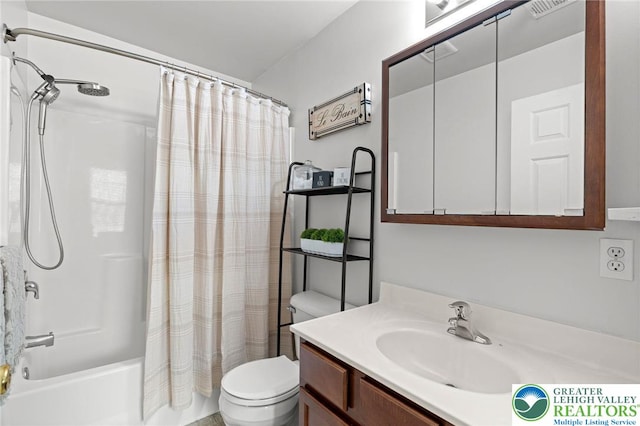 707 Blue Heron Dr, Allentown City, PA 18103 - full bath with vanity, toilet, and shower / tub combo