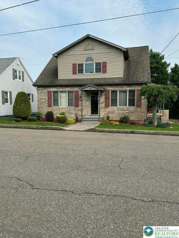 46 E Oak St, Banks Township, PA 18254 - view of front of house featuring stone siding