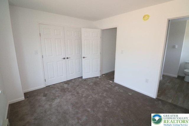 1025 W Princeton Ave, Palmerton Boro, PA 18071 - unfurnished bedroom with a closet, baseboards, and carpet floors