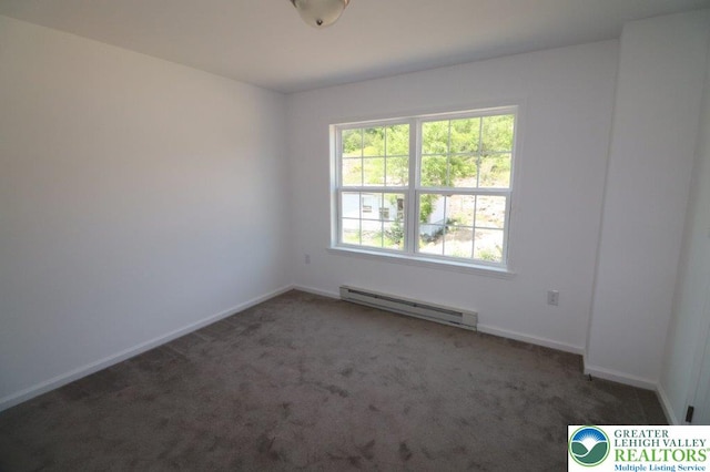 1025 W Princeton Ave, Palmerton Boro, PA 18071 - carpeted spare room featuring a baseboard heating unit and baseboards
