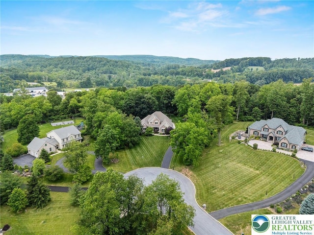 6335 Sweetbriar Ln, Upper Milford Twp, PA 18092 - drone / aerial view of a heavily wooded area