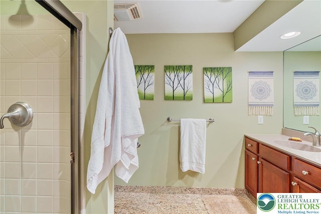 6335 Sweetbriar Ln, Upper Milford Twp, PA 18092 - bathroom featuring a shower stall and vanity