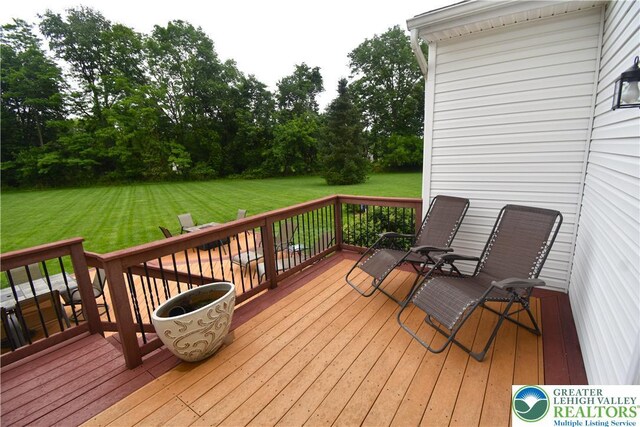 55 Forrest Stand Dr, Easton, PA 18042 - deck featuring a lawn
