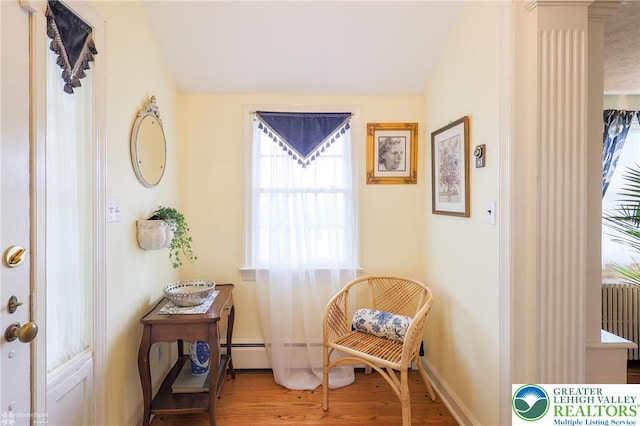 6650 Mountain Rd, Macungie Boro, PA 18062 - sitting room with wood finished floors and baseboards