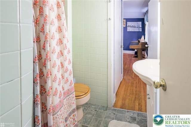 6650 Mountain Rd, Macungie Boro, PA 18062 - full bath featuring toilet and a shower with curtain