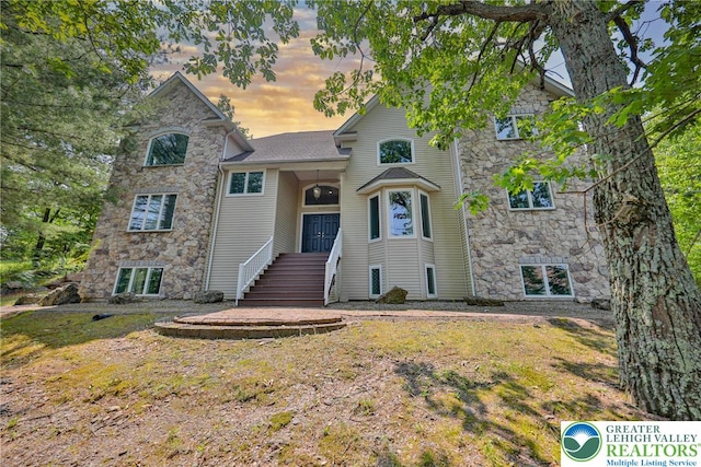 205 Osprey Way, Middle Smithfield Twp, PA 18302 - view of front of house with stone siding