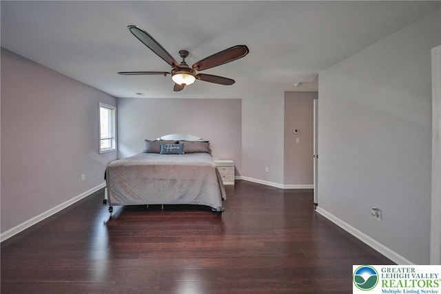 205 Osprey Way, Middle Smithfield Twp, PA 18302 - bedroom featuring wood finished floors and ceiling fan