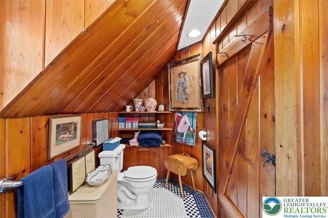 1341 Beaver Valley Rd, Hamilton Twp, PA 18360 - office featuring wood walls and lofted ceiling