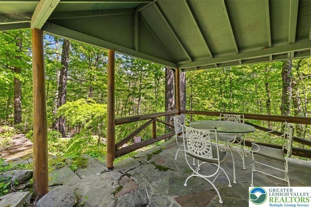 1341 Beaver Valley Rd, Hamilton Twp, PA 18360 - view of patio featuring outdoor dining space