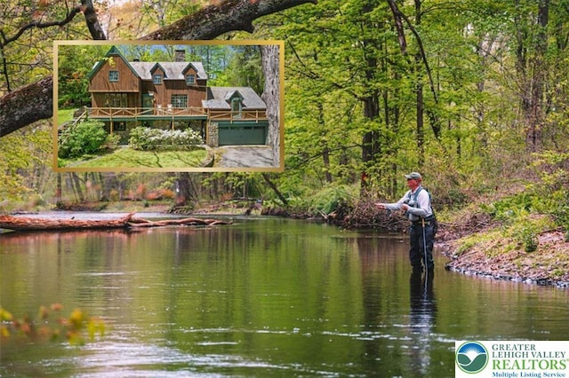 1341 Beaver Valley Rd, Hamilton Twp, PA 18360 - water view with a forest