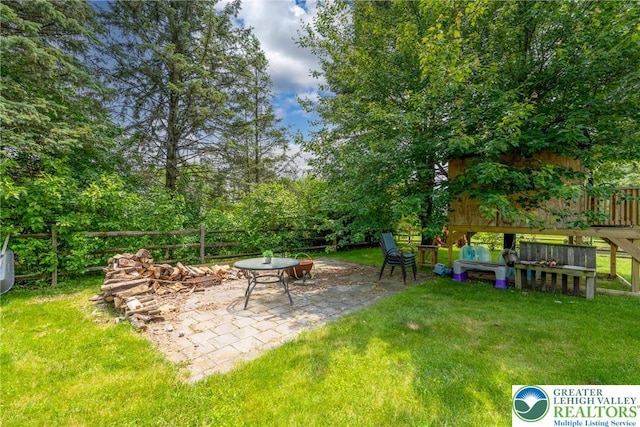 5622 Snowdrift Rd, South Whitehall Twp, PA 18069 - view of green lawn featuring a patio area