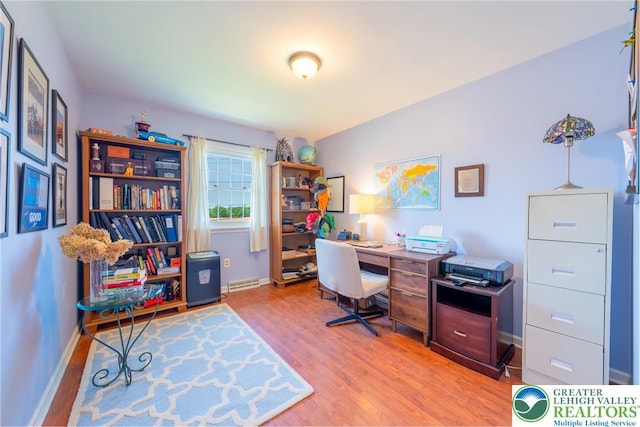 5622 Snowdrift Rd, South Whitehall Twp, PA 18069 - office featuring wood finished floors and baseboards