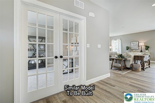 2010 Settlers Ridge Rd Lot 4, North Whitehall Twp, PA 18080 - doorway with wood finished floors and french doors