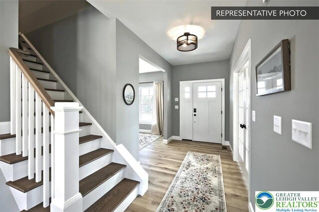 2010 Settlers Ridge Rd Lot 4, North Whitehall Twp, PA 18080 - entrance foyer with stairway and wood finished floors